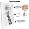 Americanflat Gallery-Style Picture Frame with Mat - Showcase Artwork, Prints, and Photos - Shatter Resistant Glass - Hanging Hardware with Drywall Anchor